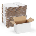 40 Pack White Corrugated Shipping Boxes 6x4x4 - Eco-Friendly Mailer
