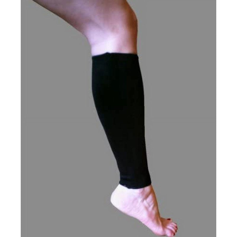 Calf and Shin Compression Sleeve - Graduated Support for Athletes - Black