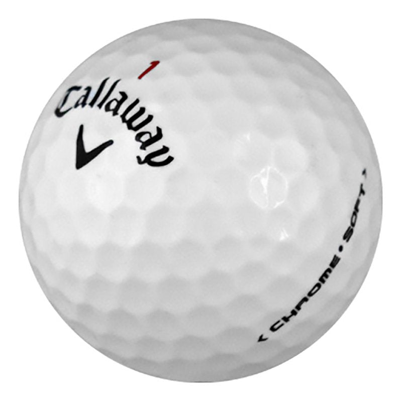 Recycled Golf Balls 12 Pack - Chrome Soft Mint Refurbished White Golf Balls