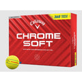 Callaway Chrome Soft 360 Triple Track Golf Balls - Yellow, 12 Pack (2024) Variation: Yellow 360 Triple Track, Single