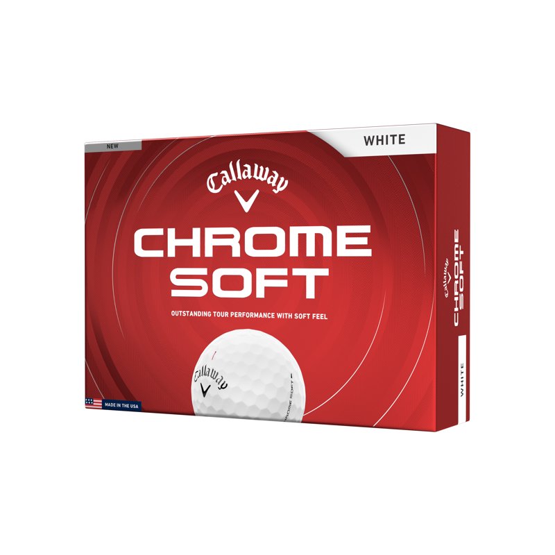 Callaway Chrome Soft 2026 White Golf Balls - 12 Pack, Variation: White Chrome Soft, Single