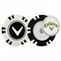 Golf Ball Markers with Poker Chip Design Dual Mark Set Black/White