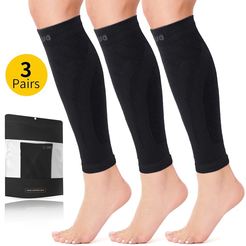 Calf Compression Sleeves Support Brace for Running & Sports - L/XL