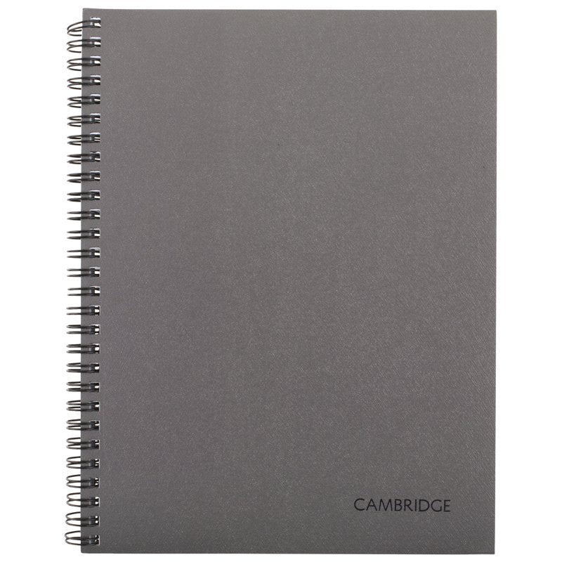 Metallic Business Notebook with Wirebound Cover, 6.5 x 8.25 inches, 80 Sheets
