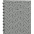 Gray Geo Fashion Notebook - 80 Sheets, 8.5 x 11 Inches, Wirebound