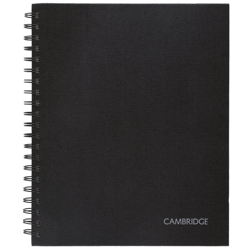 Legal Ruled Business Notebook with Pocket - 8x11 Hardcover Wirebound