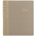 Spiral Notebooks 8x10 Inches - Taupe Cover, 80 Sheets, Legal Ruled, Durable & Tear-Out Pages