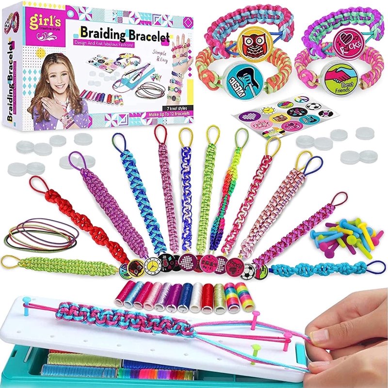 Friendship Bracelet Making Kit for Kids - DIY Craft Set with Loom & Accessories