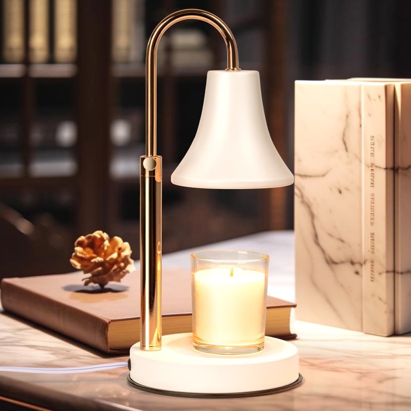 Dimmable Candle Warmer Lamp with Timer - Wax & Fragrance Heater for Home & Bedroom