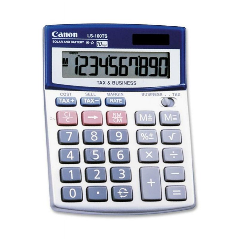 Canon LS100TS Desktop Calculator - Compact Office & School Essential