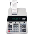 12-Digit White Printing Calculator with Large Keys and Fluorescent Display