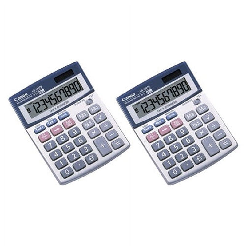 Portable Business Calculator 10 Digit LCD Dual Power Battery Solar Compact