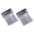 Portable Business Calculator 10 Digit LCD Dual Power Battery Solar Compact