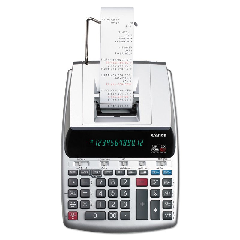 Canon 12-Digit Printing Calculator with LCD, Profit Margin & Currency Conversion