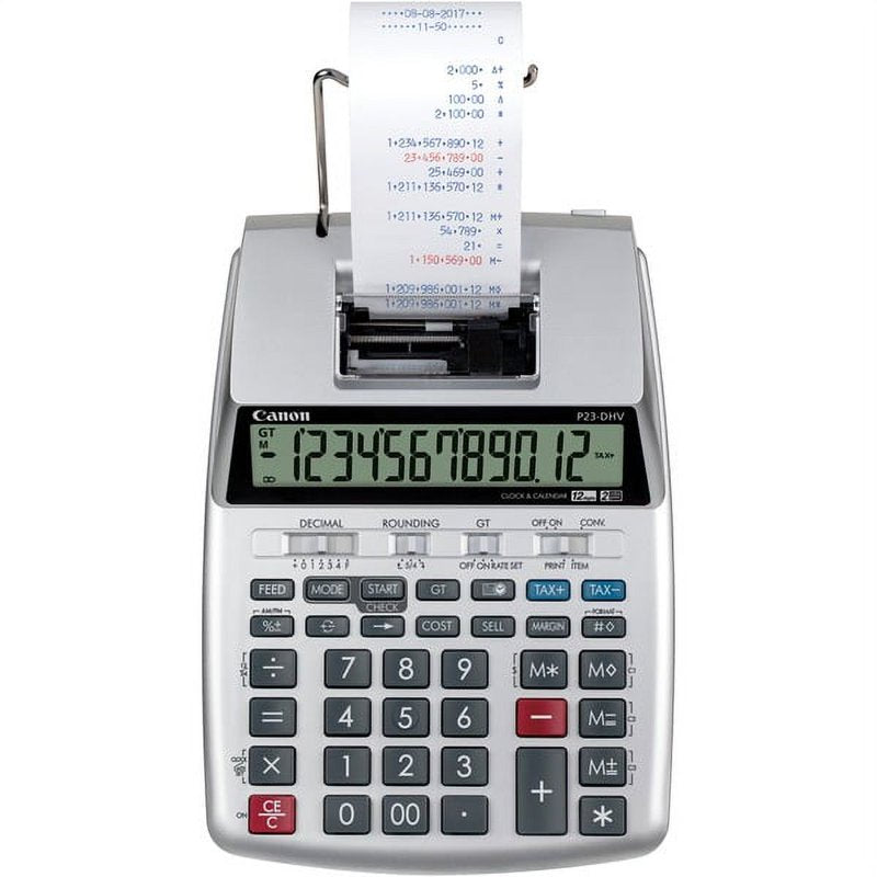 Canon P23-DHV-3 Printing Calculator with Double Check Function, 120 Count Pack