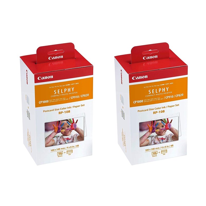 Canon 4x6 Acid-Free Photo Paper with Ink Set - 20 Sheets, 2 Pack