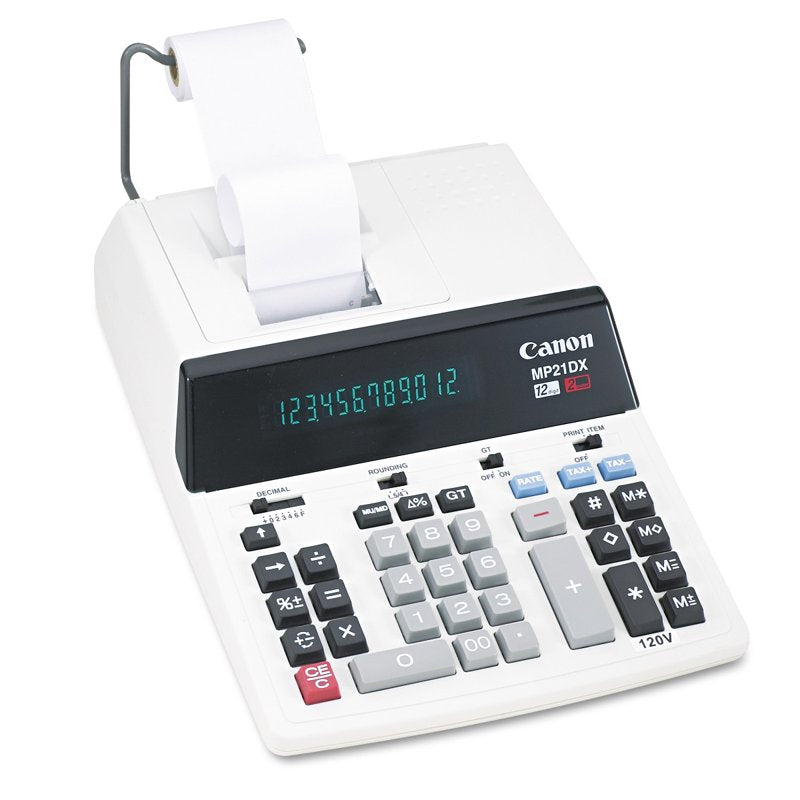 Canon 12-Digit Desktop Printing Calculator with Large Keys and Bright Fluorescent Display