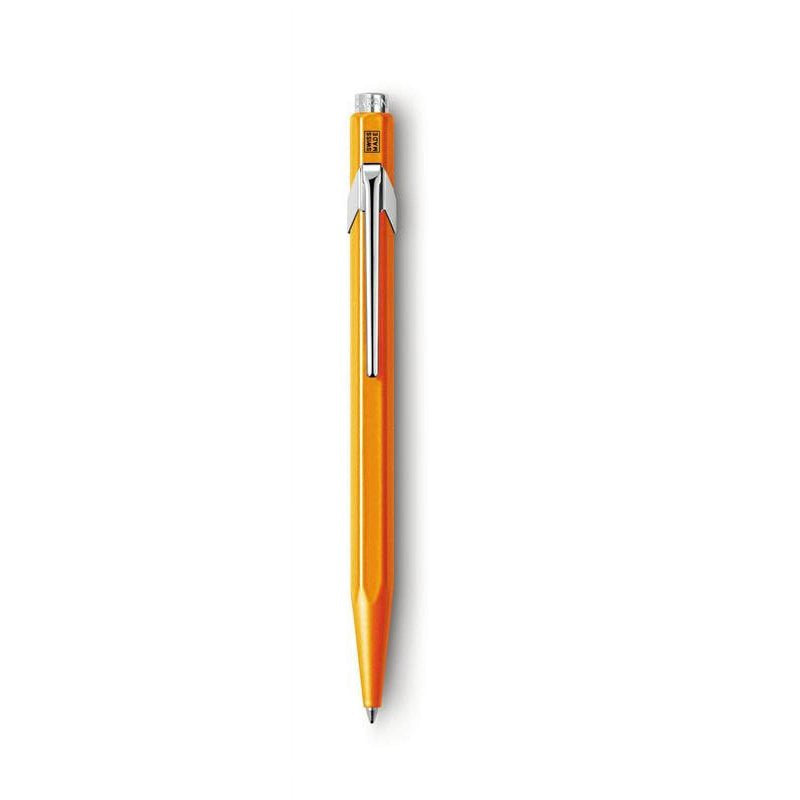 Metal Fluorescent Orange Ballpoint Pen - Swiss Made Iconic Writing Instrument