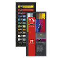 Oil Based Pastel Crayons Set - 12 Bright Colors for Artists