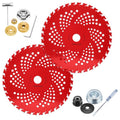 9-Inch Carbide Tip Brush Cutter Blades for Husqvarna & Stihl Trimmers - 2 Pack
