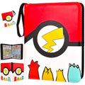 9-Pocket Card Binder Album with 50 Removable Sleeves, Leather Storage for Collectible Cards