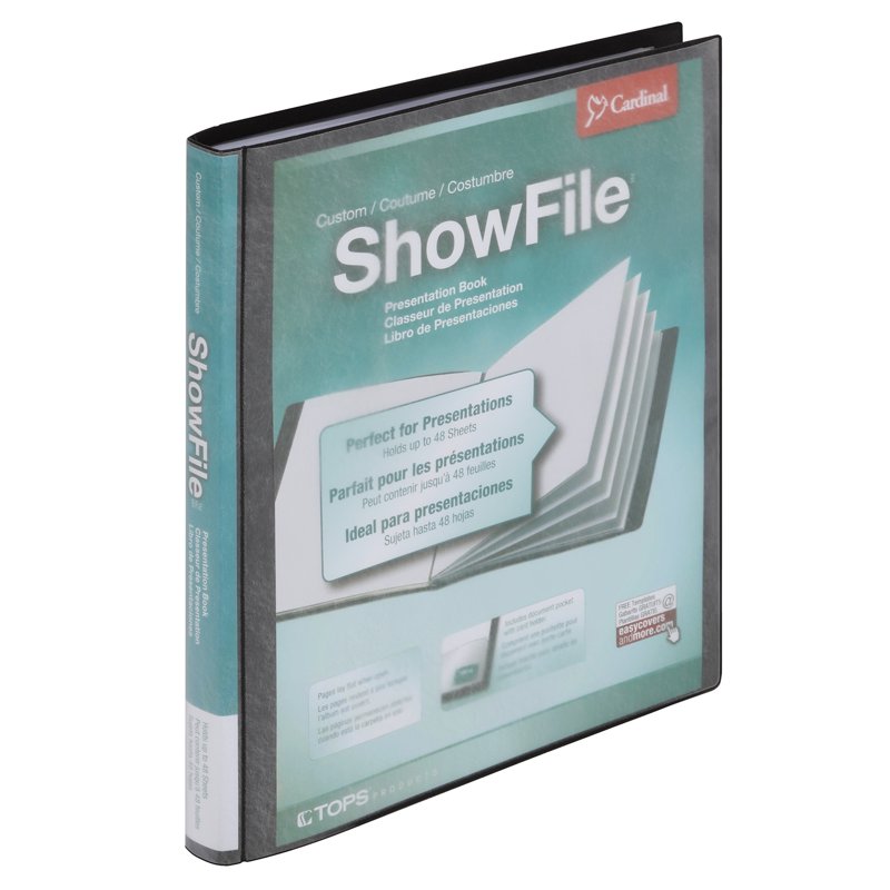 Cardinal ShowFile Display Book with Custom Cover & 24 Letter-Size Sleeves