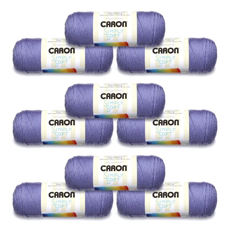 Medium Acrylic Yarn for Knitting & Crochet - Soft, Lustrous, 9 Pack