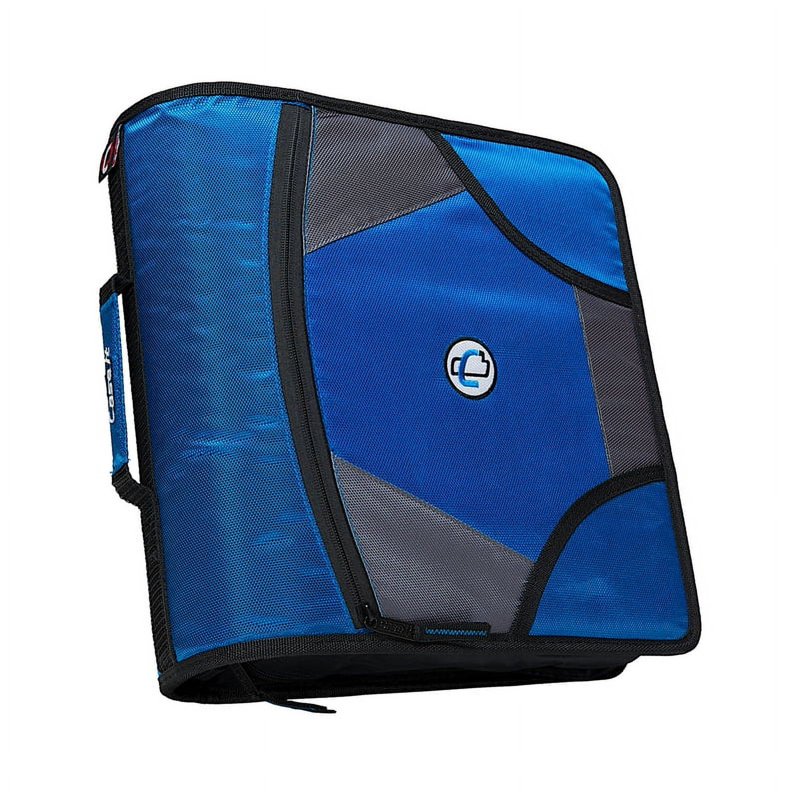 Large Capacity Zipper Binder with 4-Inch D-Rings and Organizer Pockets