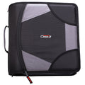 King Sized Zip Tab 4-Inch Zipper Binder - Black, 3-Ring, Organizational Folder