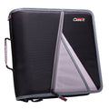 Zip Tab Binder with Expanding File Folder & 3-Inch O-Ring - Durable Letter Size Organizer