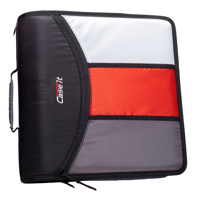 Zip Binder with 5-Subject File, 3-Inch Capacity, Black Organizer