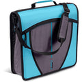 School Zipper Binder with 3-Inch O-Rings, 5-Subject Expanding File & Carrying Strap