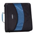 Dual 1.5-Inch D-Ring Zip Binder with Pockets & Handle - Sky Blue