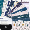Cash Envelope Budget System Set with Water-Resistant Envelopes, Pouch & Tracking Sheets