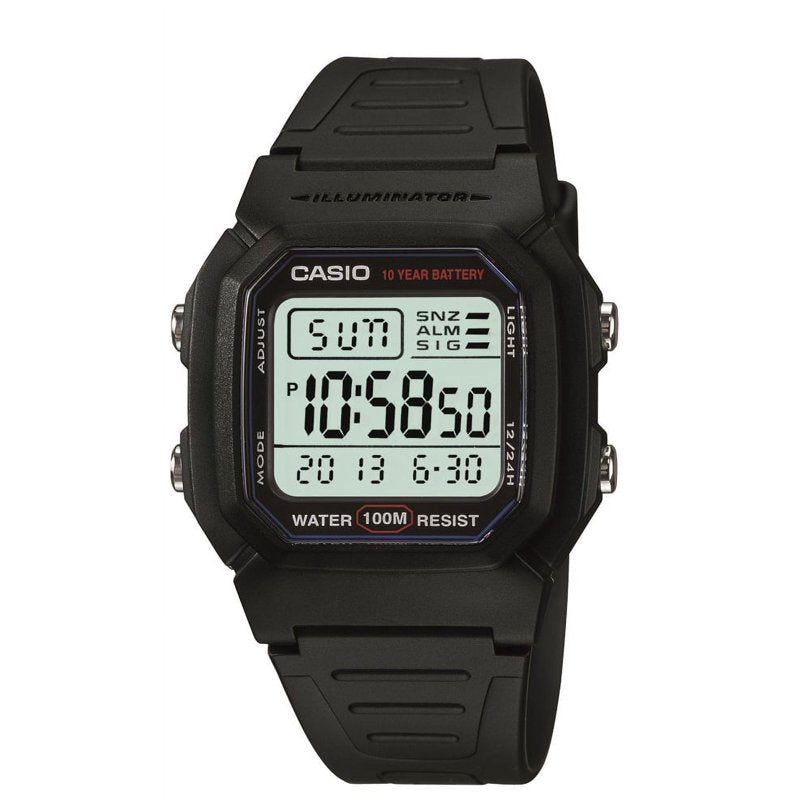 Men's Digital Sport Watch with Resin Band, 100M Water Resistance