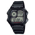 Digital Men's Sport Watch with Dual Time 10-Year Battery Water Resistant Resin