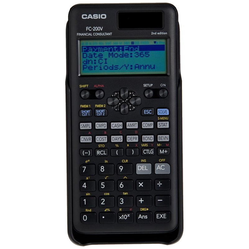 Financial Calculator for Business and Investment Analysis – Casio FC 200V2
