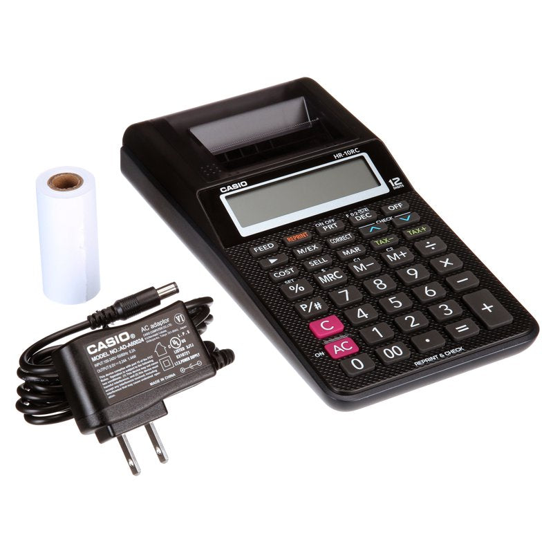 Casio 12-Digit Printing Calculator with Cost, Tax, and Date Functions