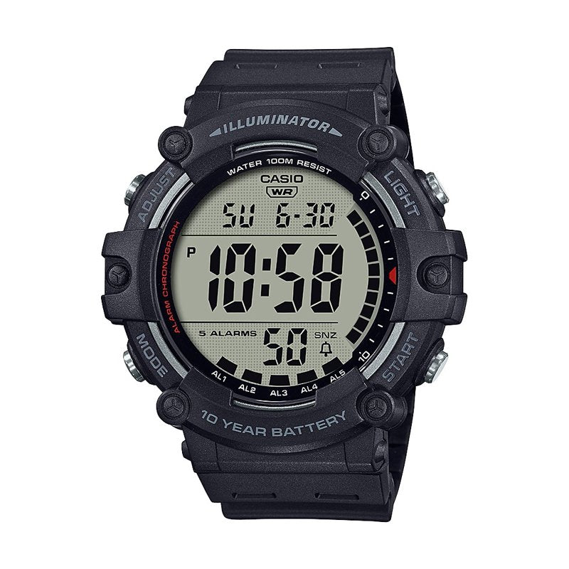 Large Digital Wristwatch for Men & Women with Stopwatch & Water Resistance