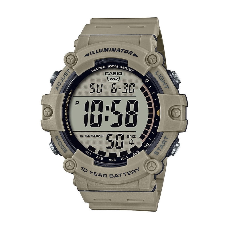 Large Digital Wristwatch for Men & Women with 10-Year Battery Water Resistance