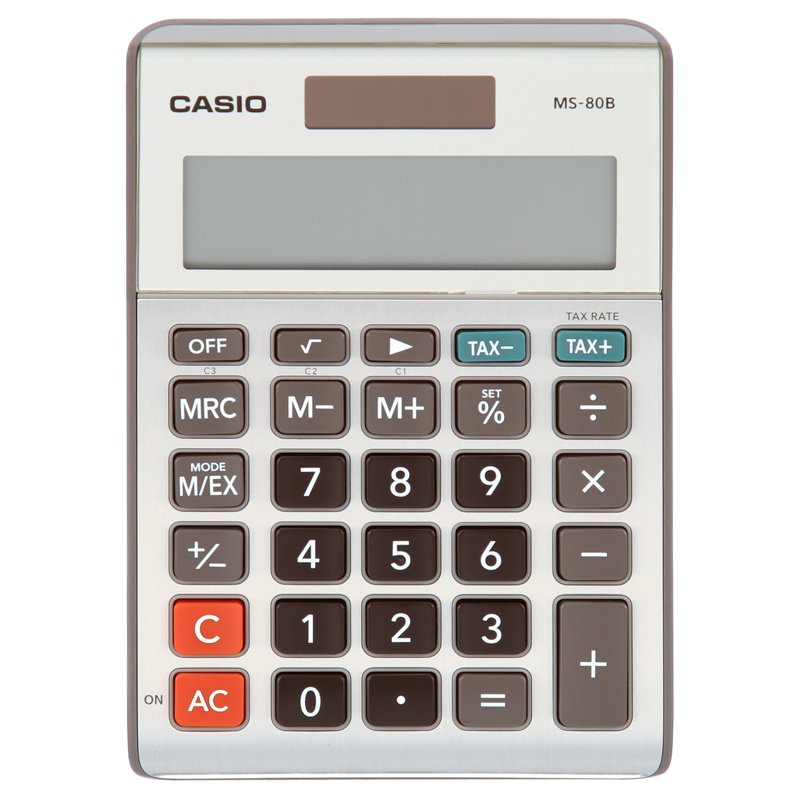 8-Digit Desktop Calculator with Large LCD Screen Dual Power Office Home Use