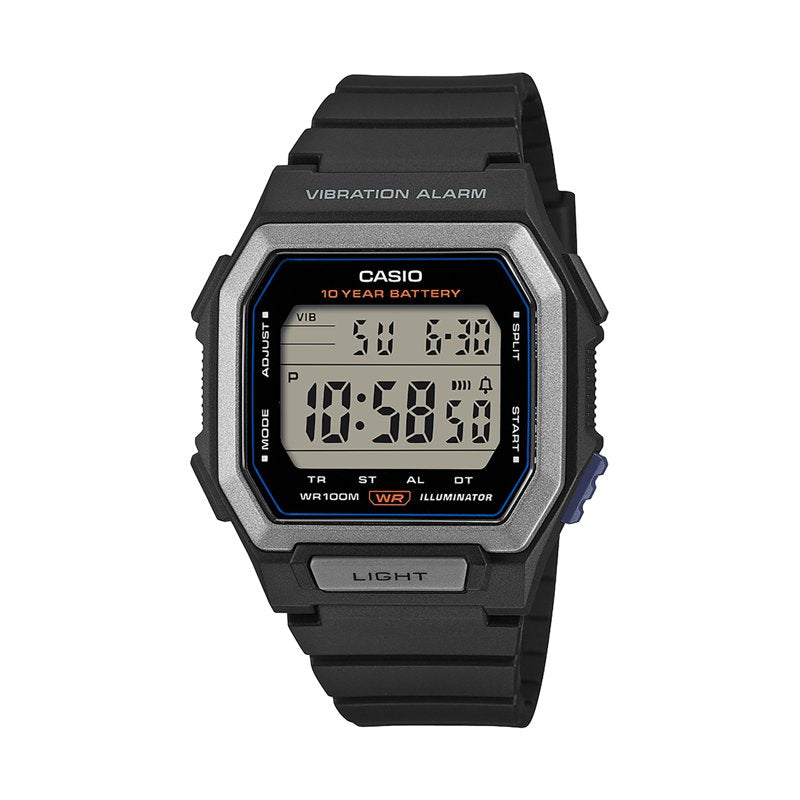 Digital Sports Watch with Vibrating Alarm, 100M Water Resistance, 10-Year Battery