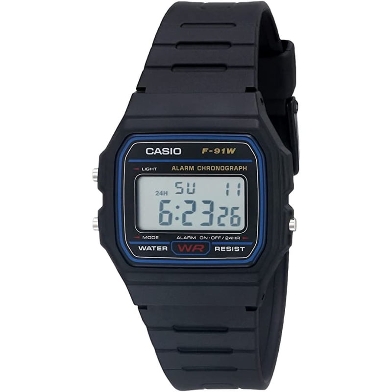 Casio Men's Classic Resin Strap Sport Watch F91W-1 - Water Resistant, 7-Year Battery