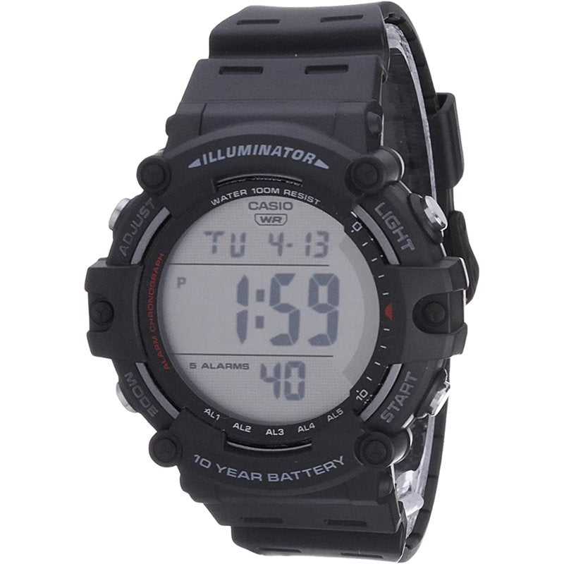 Digital Quartz Watch with 10-Year Battery Water Resistance 100m