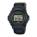 Men's Digital Watch with Cloth Band and LED Backlight - Green & Khaki Variants