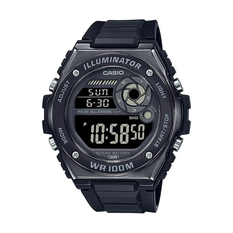 Digital Sports Watch Men Waterproof 100M with Stopwatch Alarm Dual Time