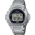 Men's Digital Watch with Stainless Steel Band 50M Water Resistance
