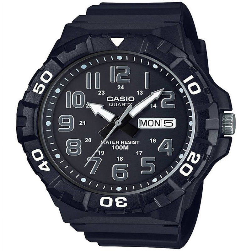 Oversized Dive Style Men's Watch - Water Resistant, Luminous, Large Resin Case