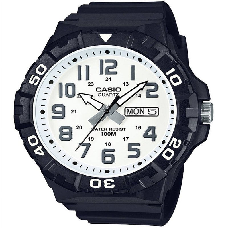 Oversized Dive Style Watch for Men - Water Resistant 100M, Large Resin Case