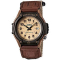 Casio Men's Tan Nylon Strap Wristwatch with LED Backlight Water-Resistant Model FT500WC-5BVCF